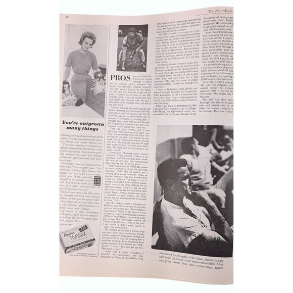 Vintage Saturday Evening Post Magazine Nov 25 1961 Cheerleader Kennedy Ads Salem - Picture 14 of 16